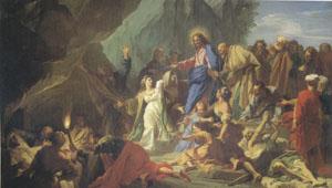 Jean-Baptiste Jouvenet The Resurrection of Lazarus (mk05) France oil painting art